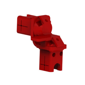 Trihedral corner reflector horn post mount